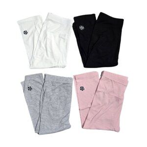 NIP | 4-Pack Girls' Ribbed Performance Capris | Black, White, Gray, Pink | 7/8Y
